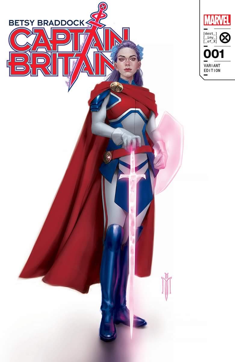 BETSY BRADDOCK: CAPTAIN BRITAIN #1 (MIGUEL MERCADO EXCLUSIVE VARIANT)(2023) COMIC BOOK