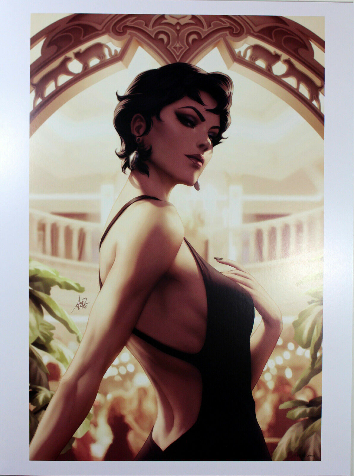 CATWOMAN #3 ART PRINT by Stanley "Artgerm" Lau ~ 12" x 16" ~ Great Condition