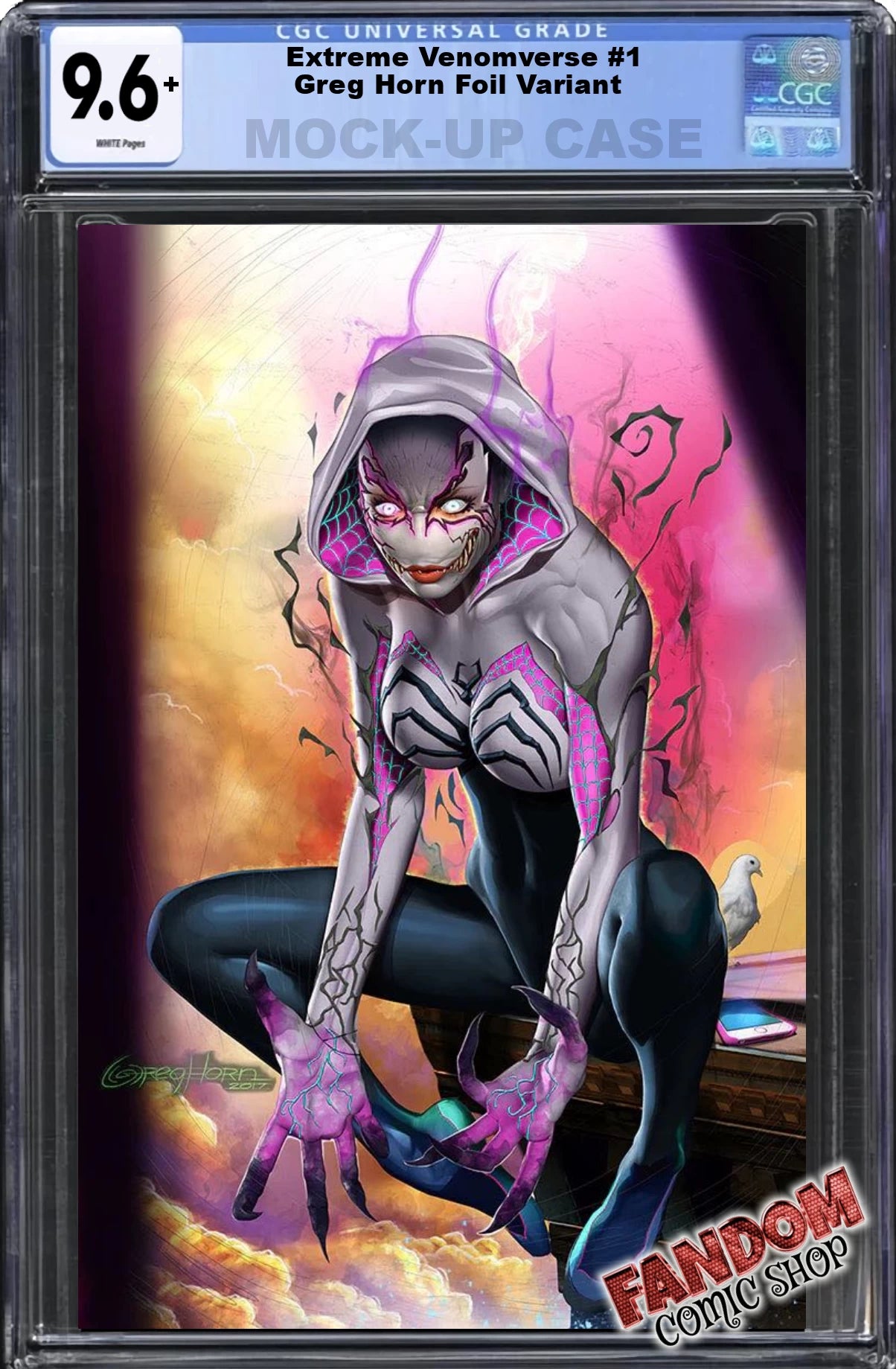 EXTREME VENOMVERSE #1 (GREG HORN EXCLUSIVE FOIL VIRGIN VARIANT) ~ CGC Graded 9.6 or Better