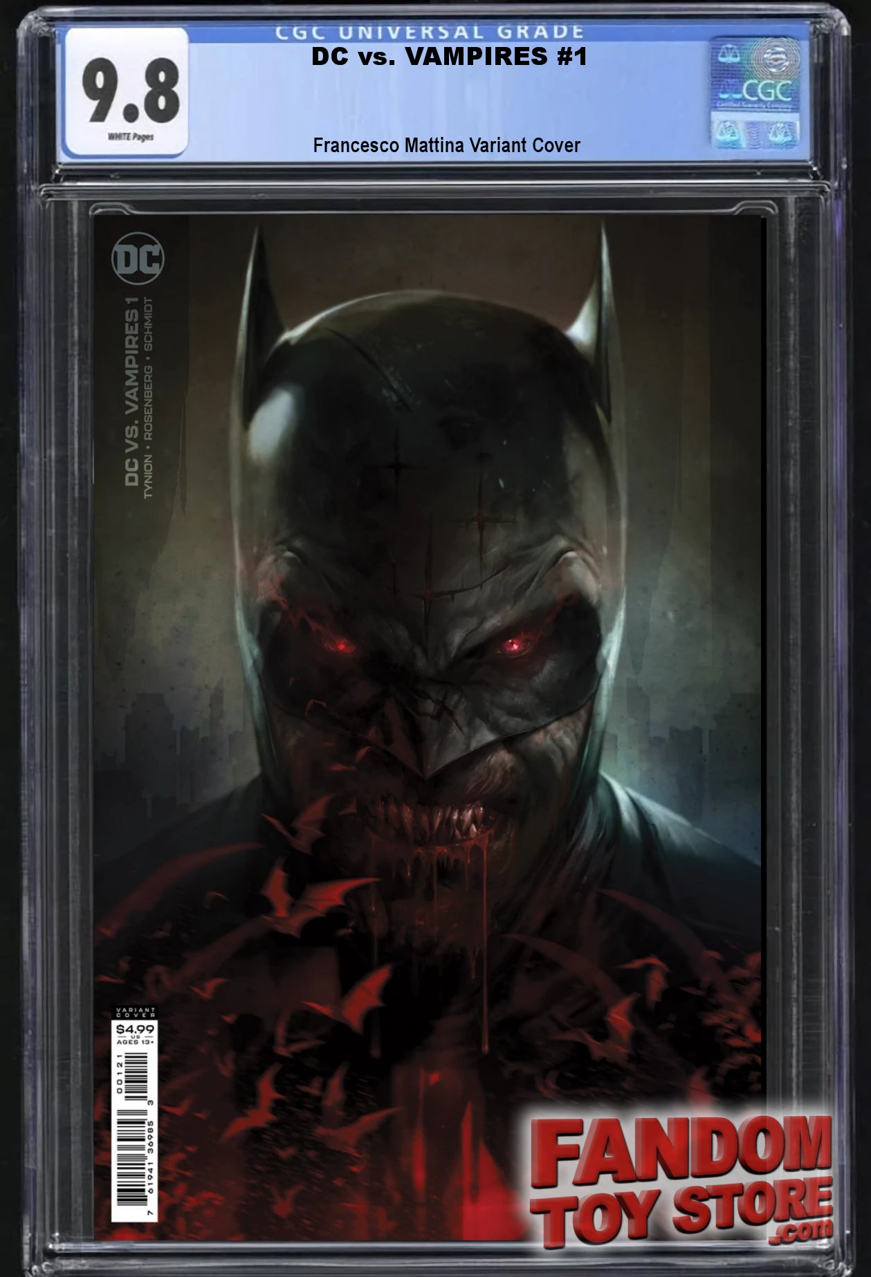 DC vs. VAMPIRES #1 (FRANCESCO MATTINA VARIANT)(2021) ~ CGC Graded 9.8