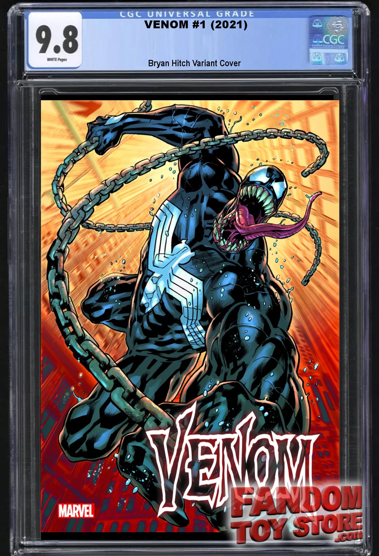 VENOM #1 (BRYAN HITCH VARIANT)(2021) ~ CGC Graded 9.8