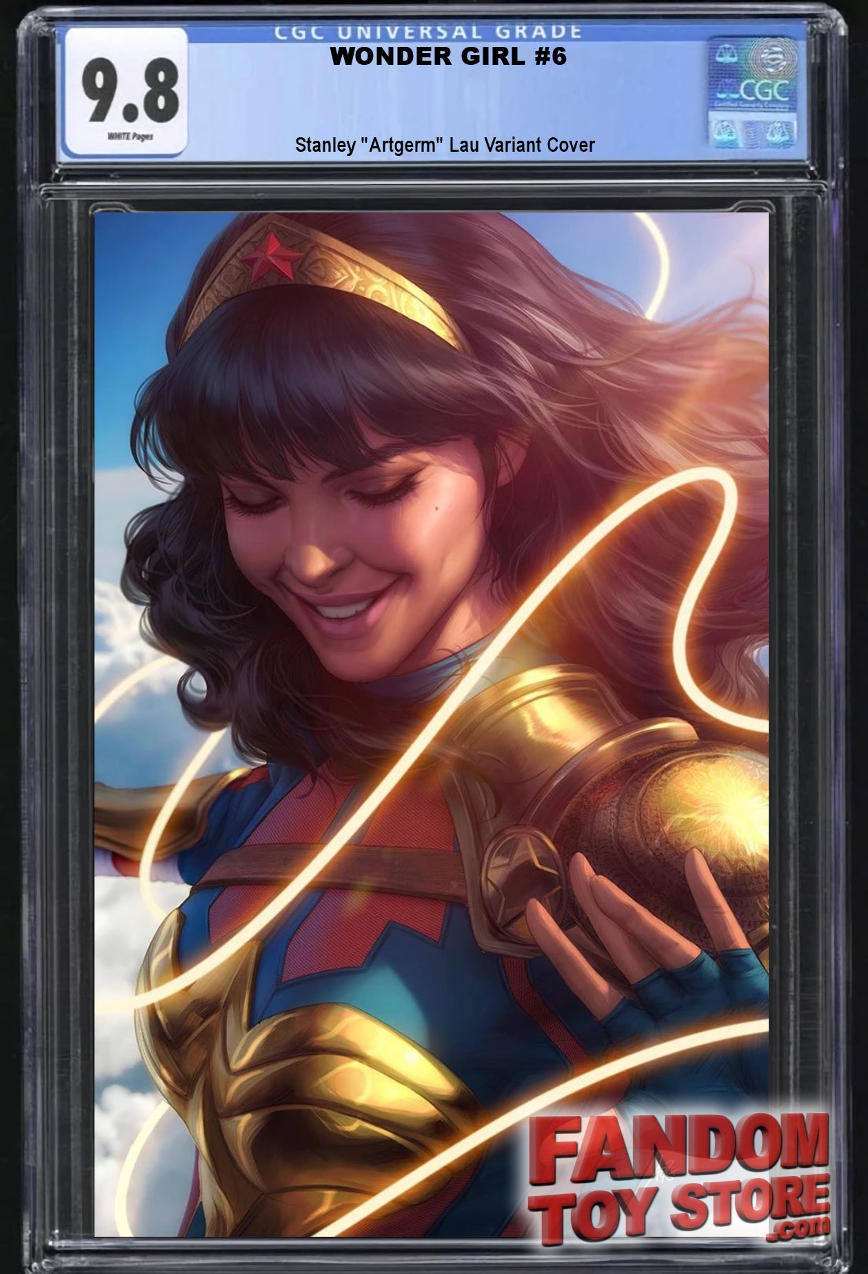 WONDER GIRL #6 (STANLEY "ARTGERM" LAU VARIANT)(2021) ~ CGC Graded 9.8