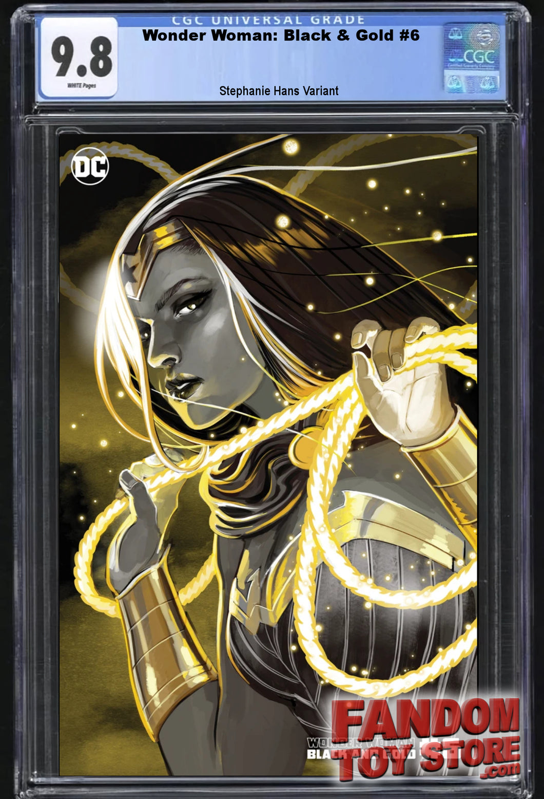 WONDER WOMAN: BLACK & GOLD #6 (STEPHANIE HANS VARIANT)(2021) ~ CGC Graded 9.8