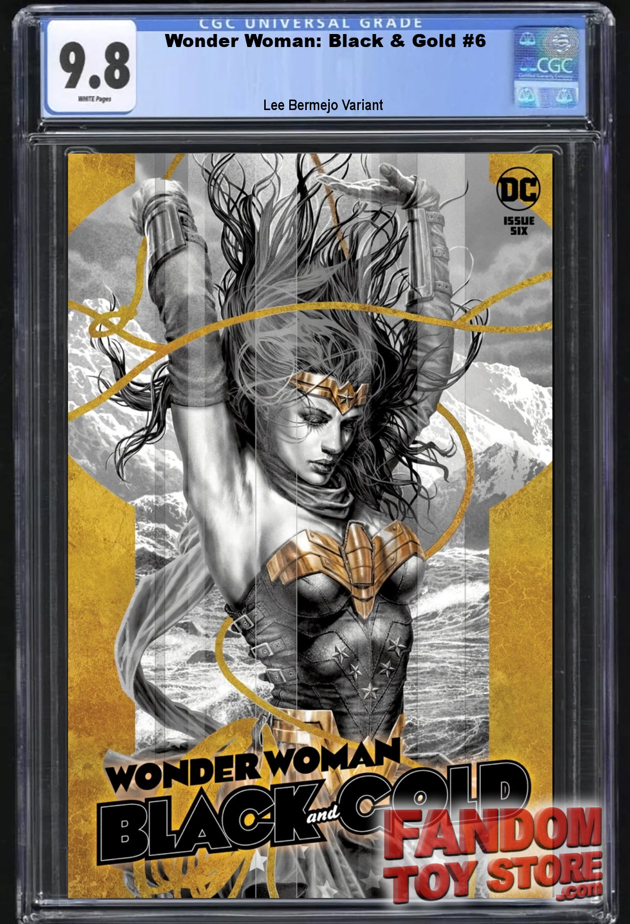 WONDER WOMAN: BLACK & GOLD #6 (LEE BERMEJO VARIANT)(2021) ~ CGC Graded 9.8