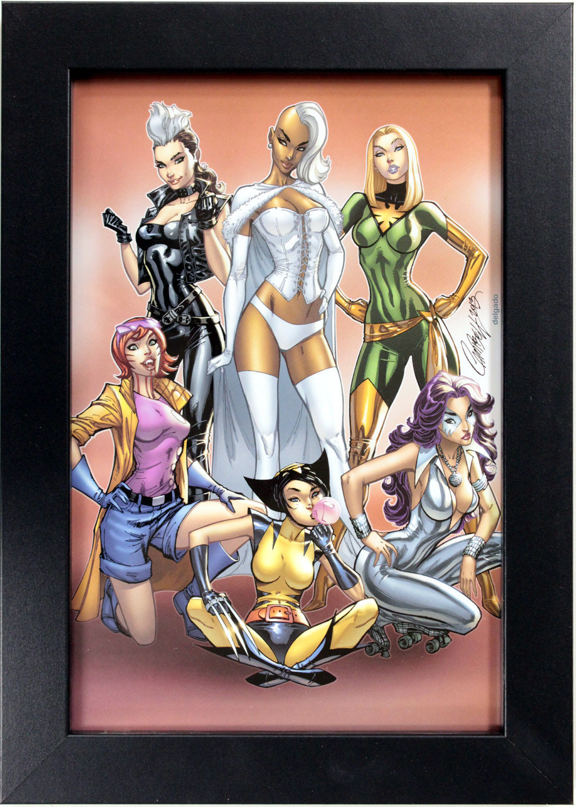 UNCANNY X-MEN "COSPLAY" by J. Scott Campbell ~ FRAMED ART ~ (Print/Poster)