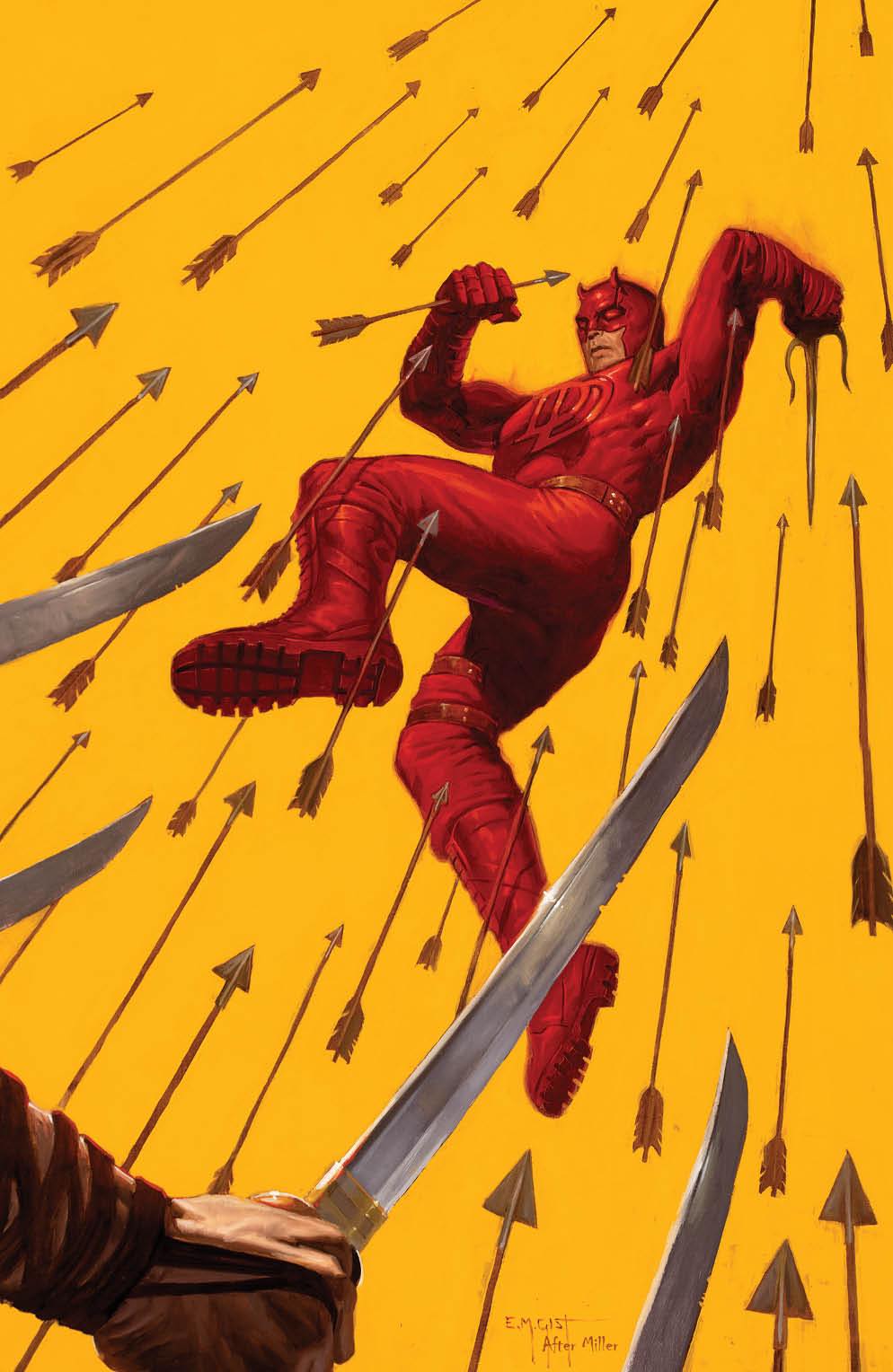 DAREDEVIL #1 (E.M. GIST EXCLUSIVE DD #189 HOMAGE VIRGIN VARIANT)(2022) COMIC BOOK