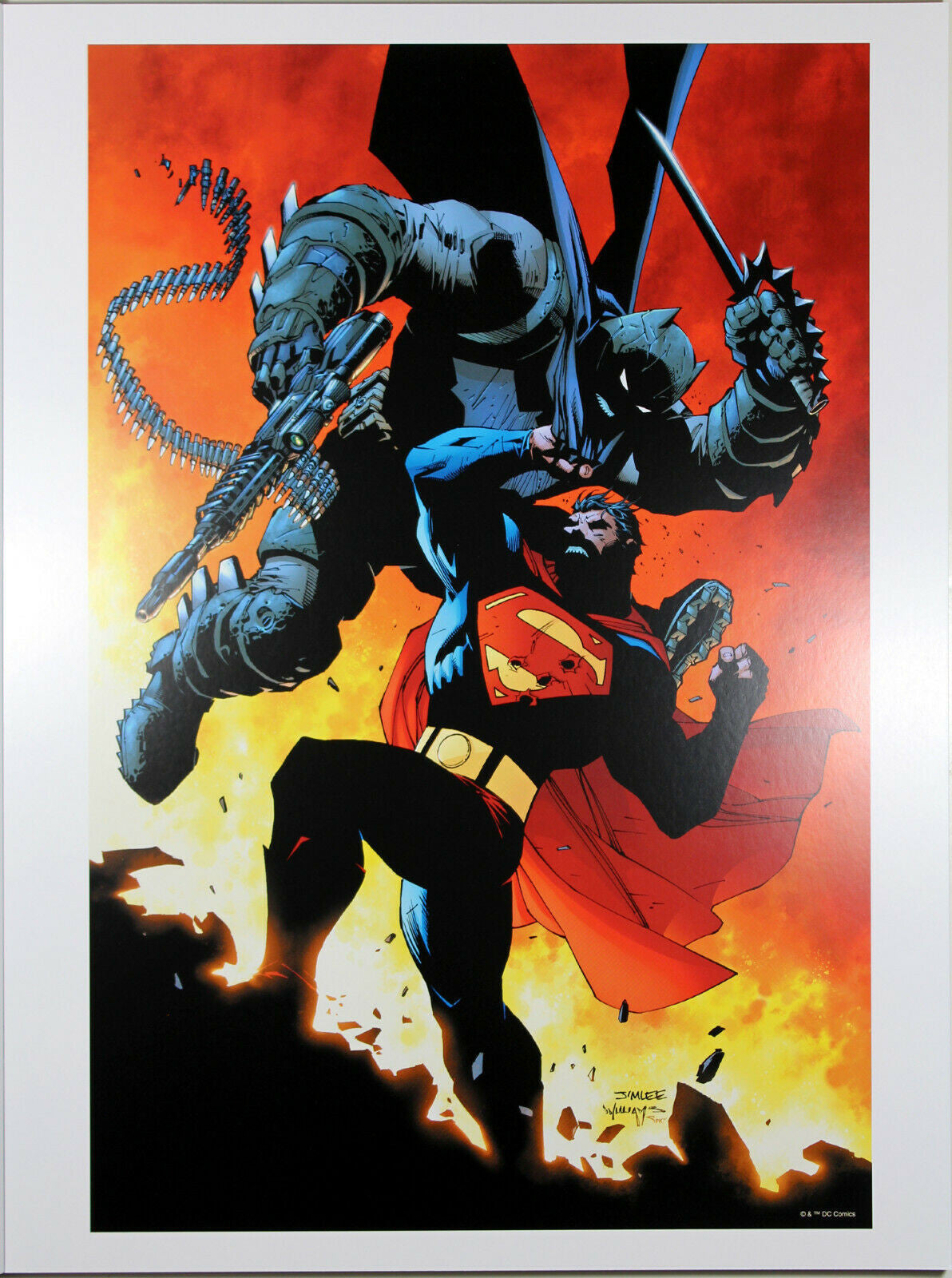 DARK KNIGHT III: MASTER RACE BOOK SIX ART PRINT by Jim Lee ~ 12" x 16"