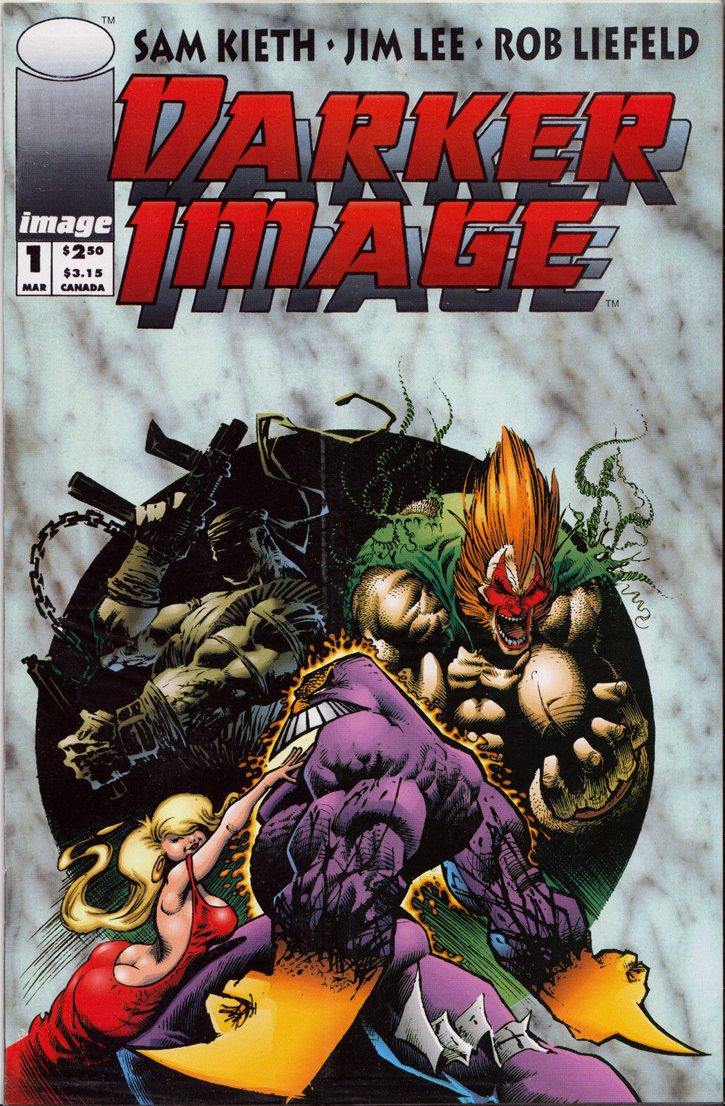 DARKER IMAGE #1 (Jim Lee/Rob Liefeld/Sam Keith Cover) ~ Image Comics