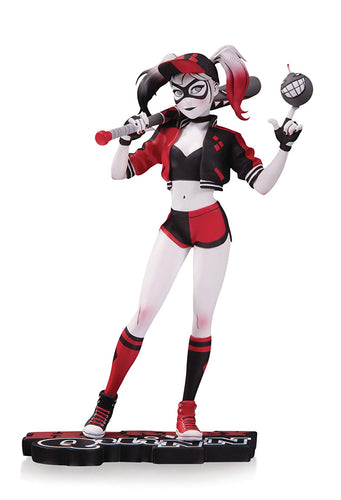 DC Collectibles Red, White & Black ~ HARLEY QUINN STATUE by Mingjue Helen Chen
