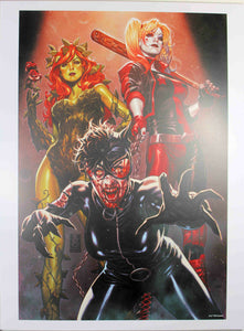 DCEASED #4 (HARLEY, IVY, CATWOMAN) ART PRINT by Mark Brooks ~ 12" x 16" ~ DC