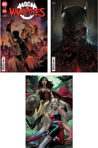 DC vs. VAMPIRES #1 (EJIKURE/MATTINA/SCHMIDT VARIANT A,B,C SET) ~ DC Comics