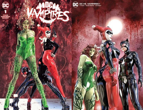 DC vs. VAMPIRES #1 (MARCO TURINI EXCLUSIVE TRADE/MINIMAL TRADE VARIANT SET) ~ DC Comics