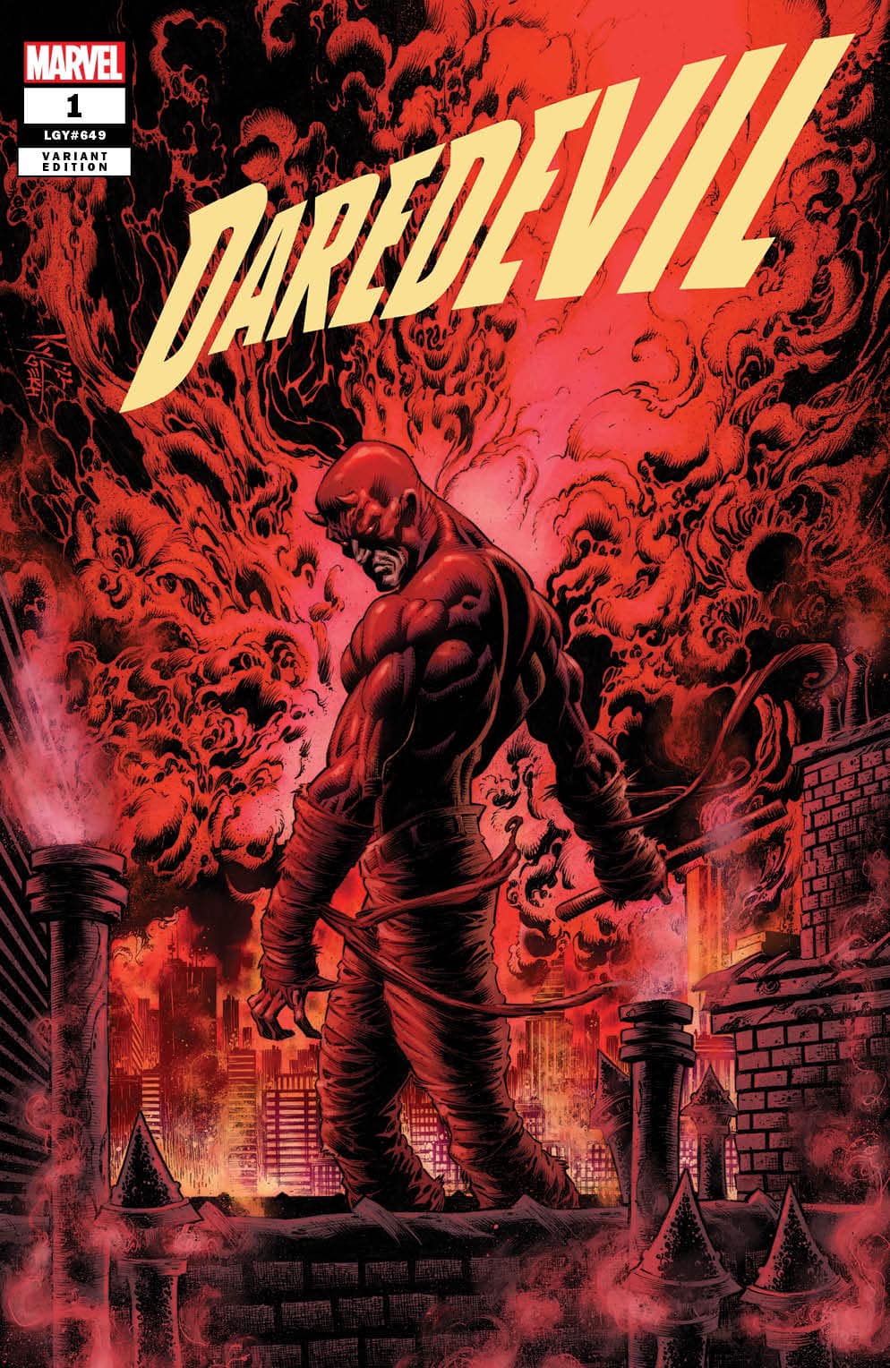 DAREDEVIL #1 (KYLE HOTZ EXCLUSIVE VARIANT)(2022) COMIC BOOK