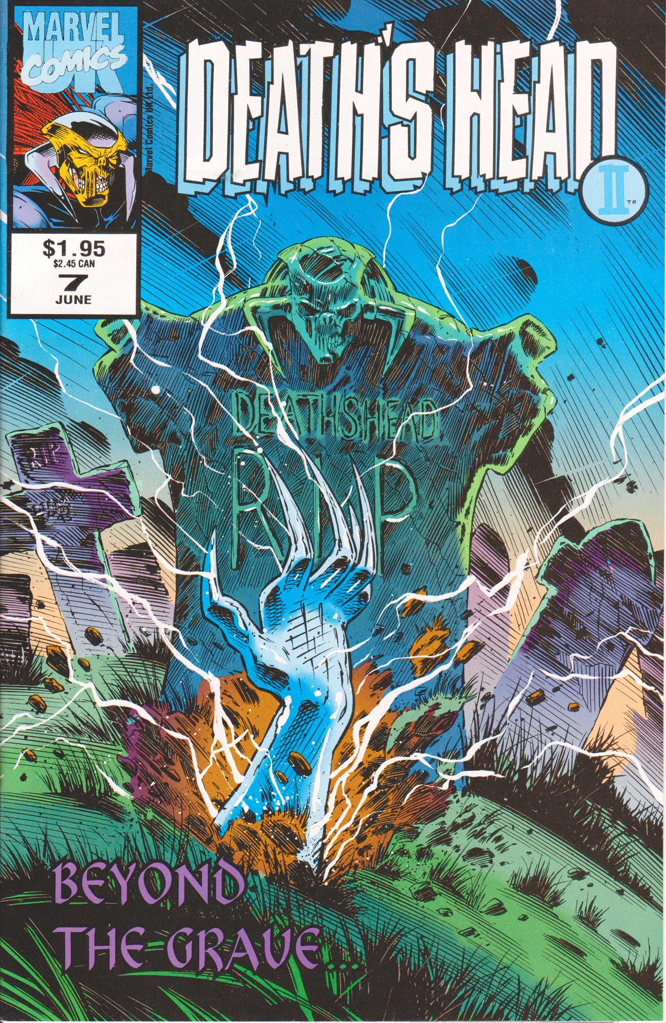 DEATH'S HEAD II #7 COMIC BOOK ~ Liam Sharp ~ Marvel Comics