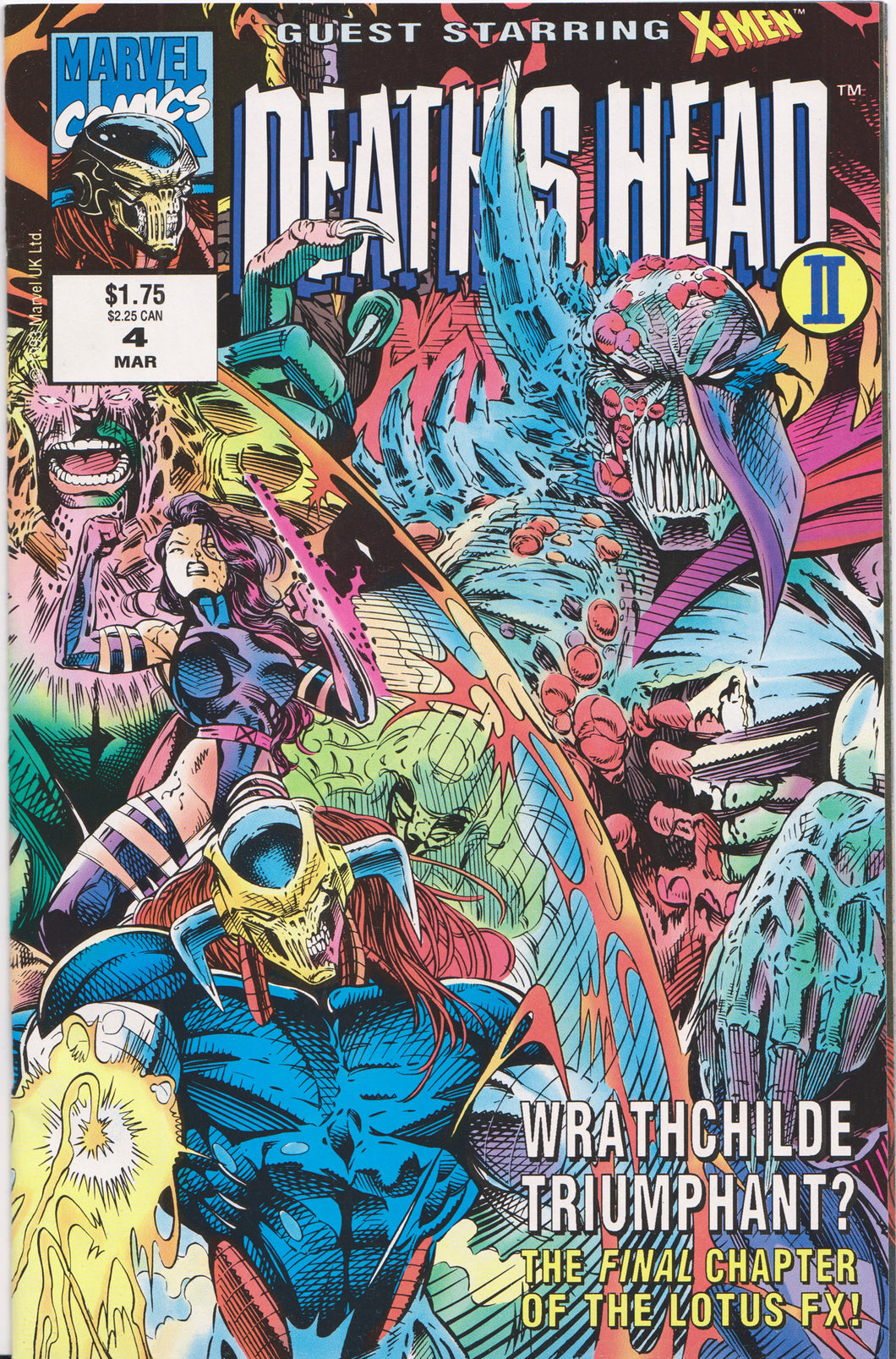 DEATH'S HEAD II #4 COMIC BOOK ~ Marvel Comics