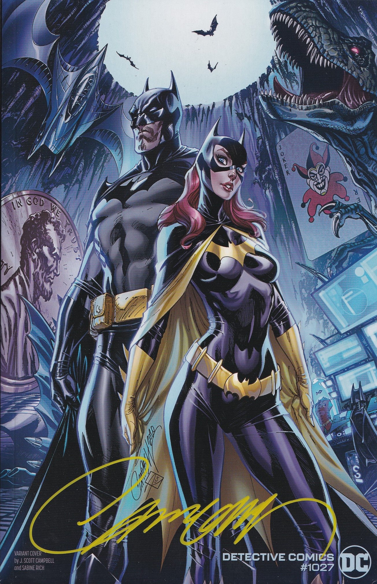 DETECTIVE COMICS #1027 (SIGNED BY J. SCOTT CAMPBELL w/COA) COMIC ~ DC Comics