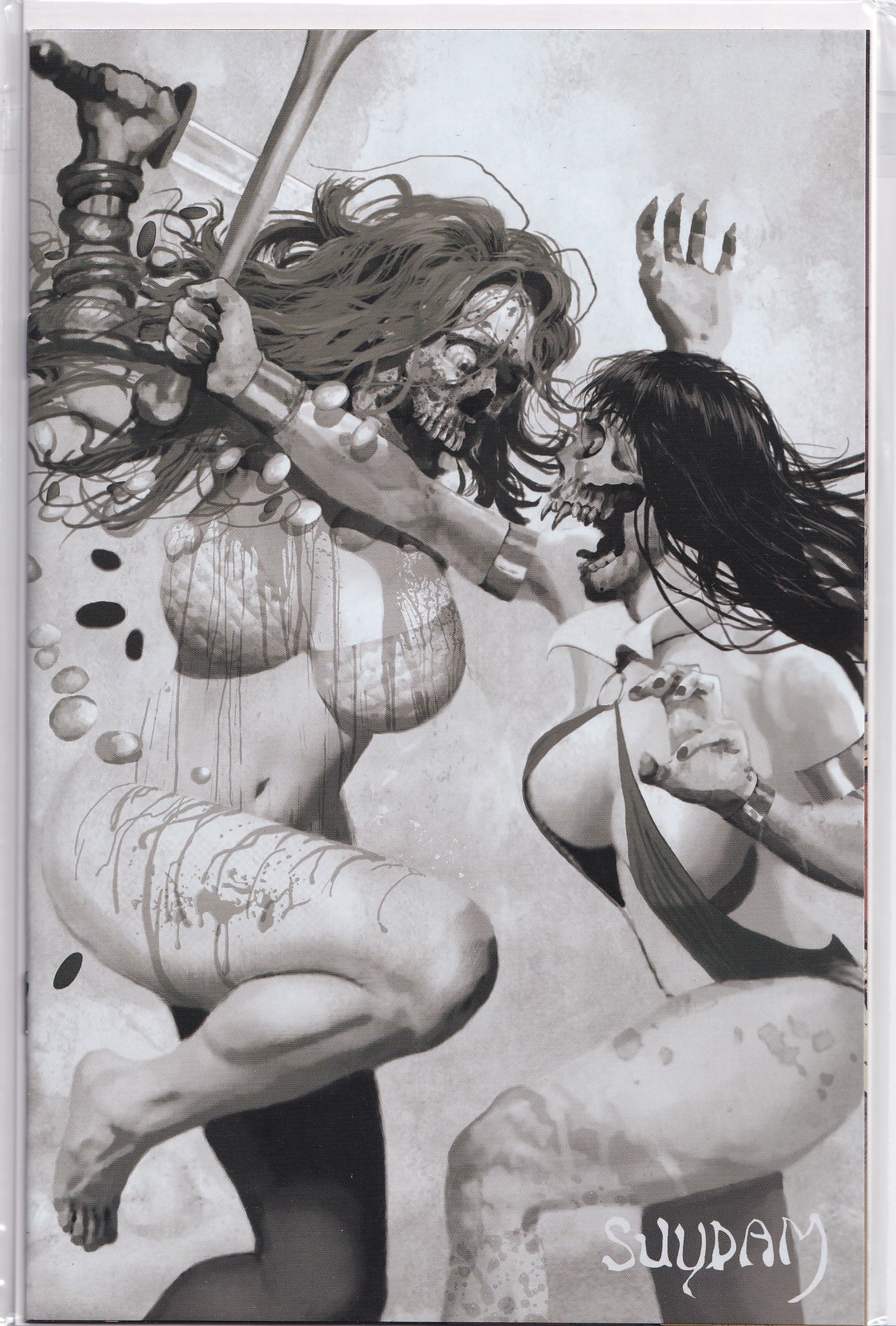 DIE!NAMITE #3 (ARTHUR SUYDAM 1:35 GRAYSCALE VARIANT) COMIC BOOK ~ Dynamite