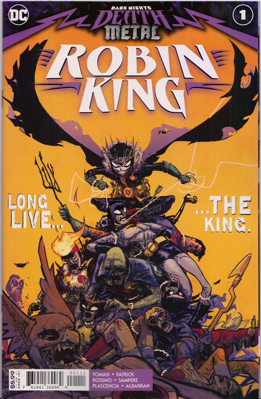 DARK NIGHTS: DEATH METAL ~ ROBIN KING #1 Comic Book ~ DC Comics