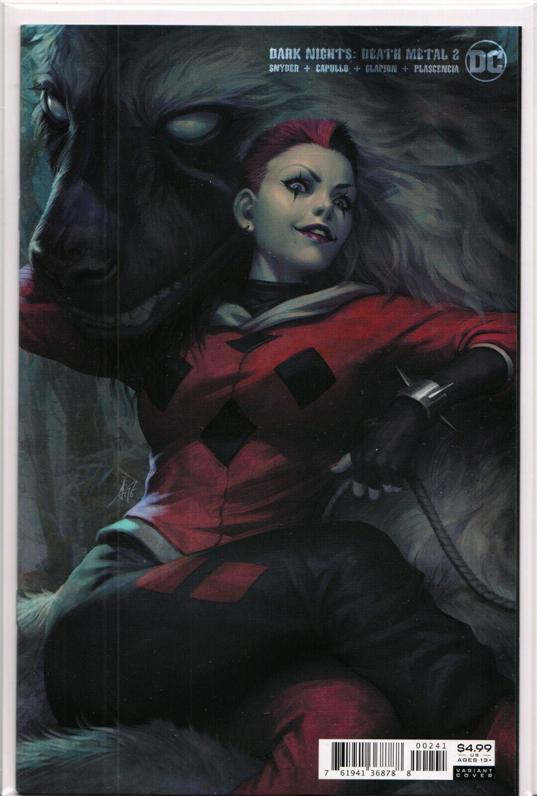 DARK NIGHTS: DEATH METAL #2 (Artgerm Variant) COMIC BOOK ~ DC Comics