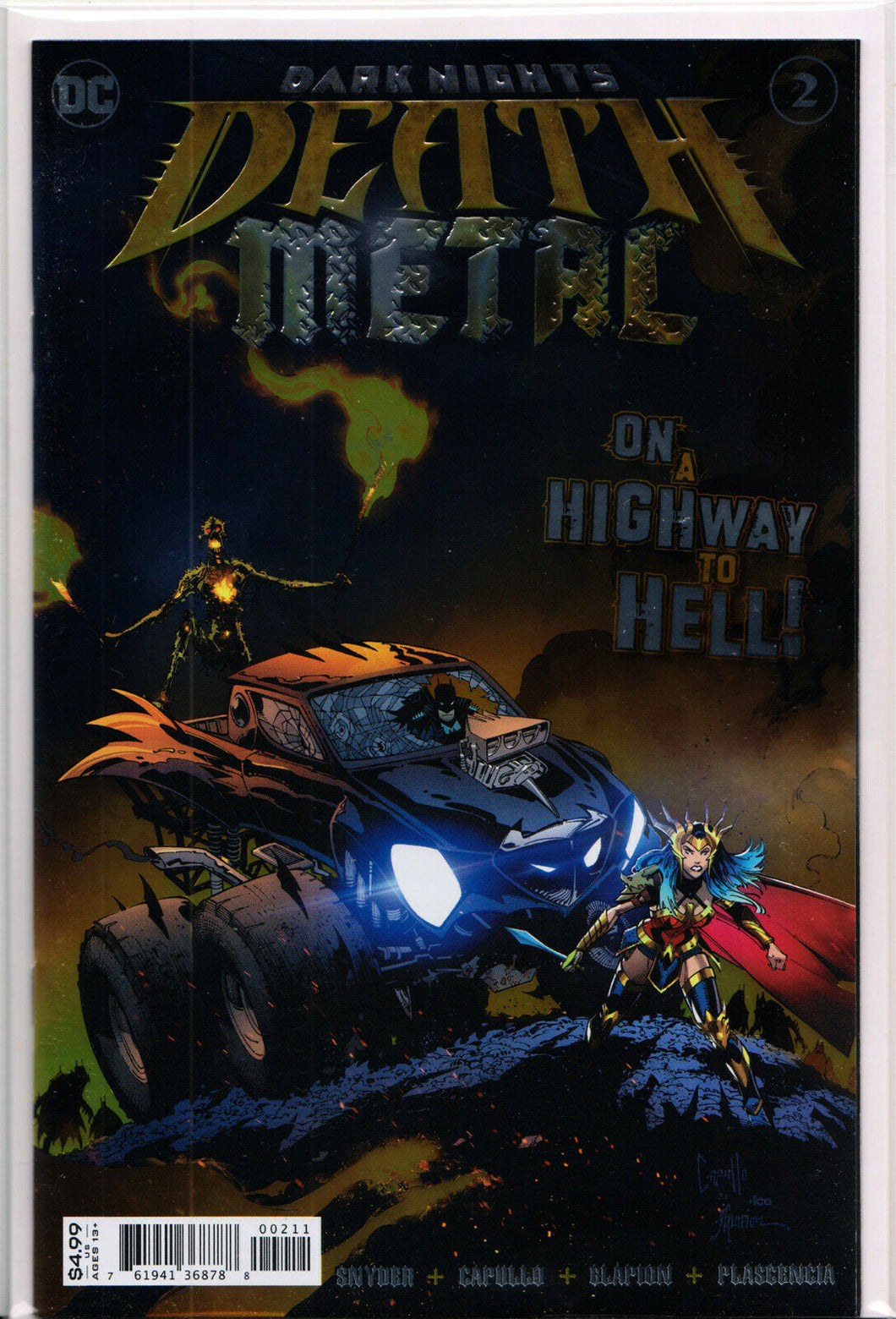 DARK NIGHTS: DEATH METAL #2 (Enhanced Foil Variant) COMIC BOOK ~ DC Comics
