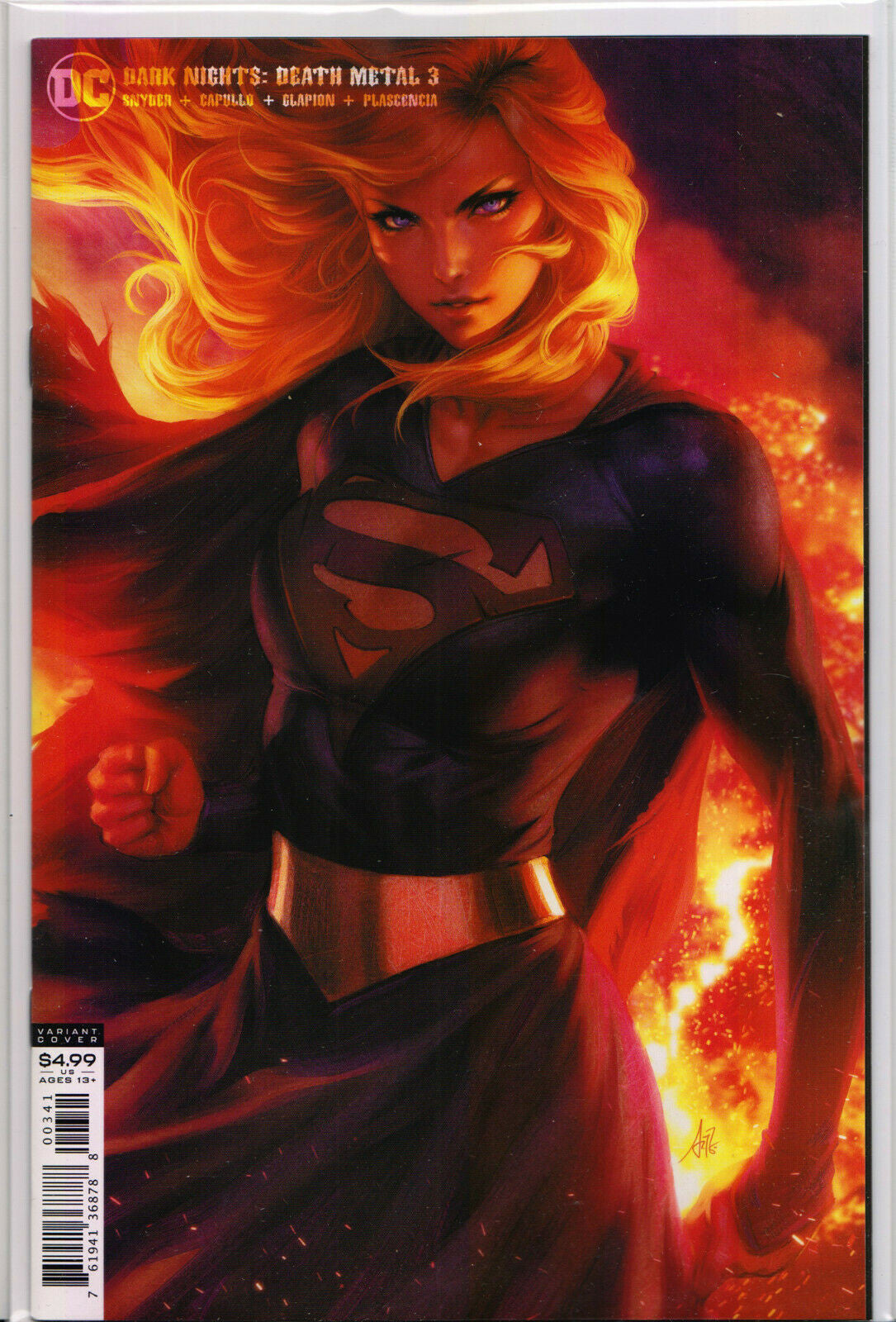 DARK NIGHTS: DEATH METAL #3 (Artgerm Variant) COMIC BOOK ~ DC Comics