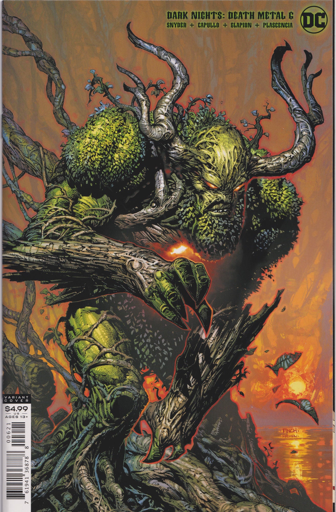 DARK NIGHTS: DEATH METAL #6 (David Finch Swamp Thing Variant) ~ DC Comics