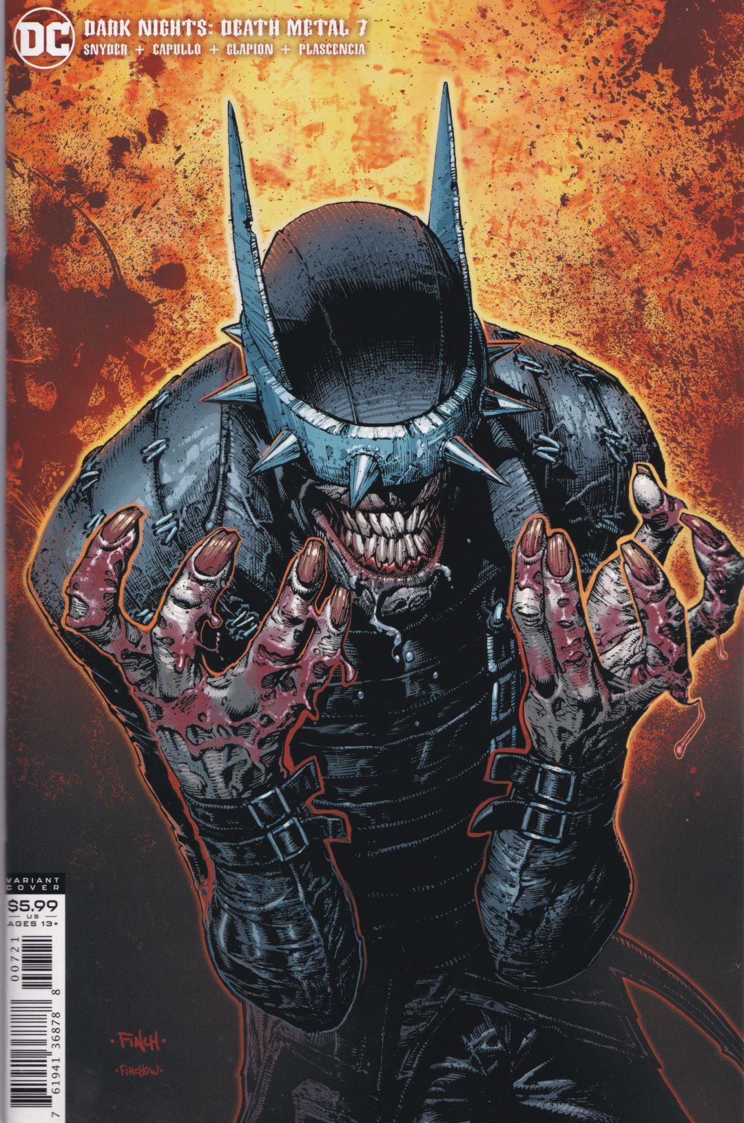 DARK NIGHTS: DEATH METAL #7 (DAVID FINCH VARIANT) COMIC BOOK ~ DC Comics