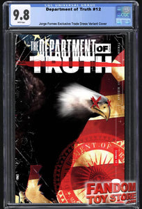 DEPARTMENT OF TRUTH #12 (JORGE FORNES EXCLUSIVE VARIANT) COMIC BOOK ~ Image