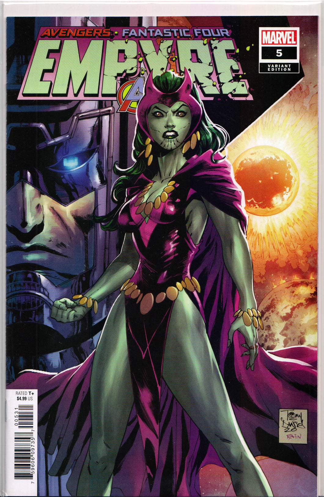 EMPYRE #5 (TONY DANIEL SKRULL VARIANT) Comic Book ~ Marvel Comics
