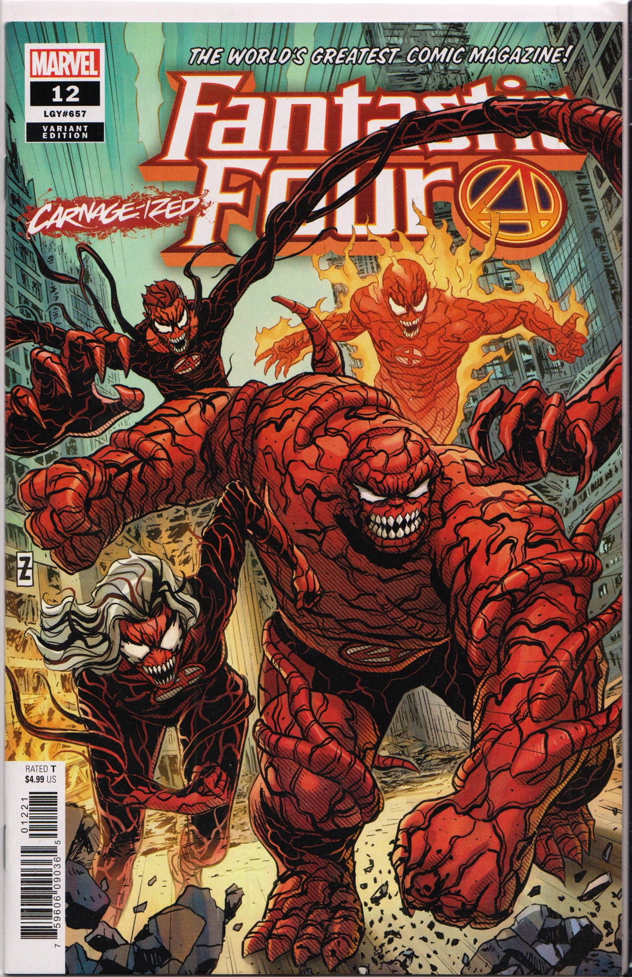 FANTASTIC FOUR #12 (CARNAGE-IZED VARIANT)(2019) ~ Marvel Comics