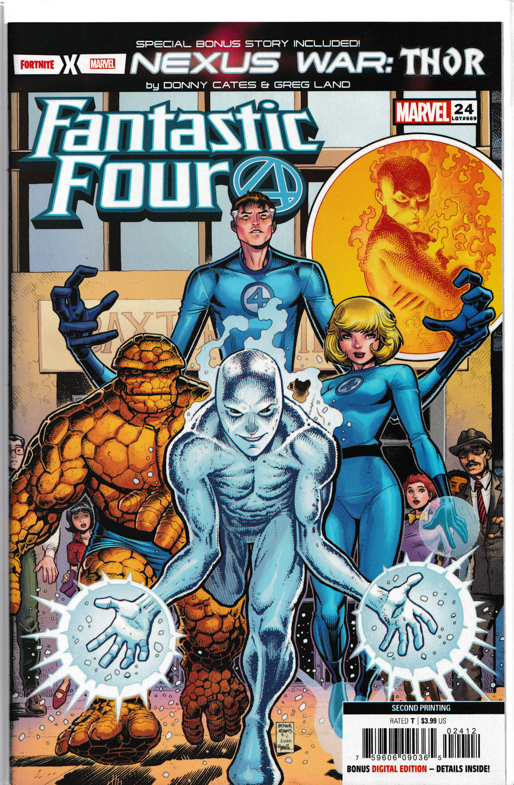 FANTASTIC FOUR #24 (SILVER SURFER VARIANT)(2ND PRINT) ~ Marvel Comics