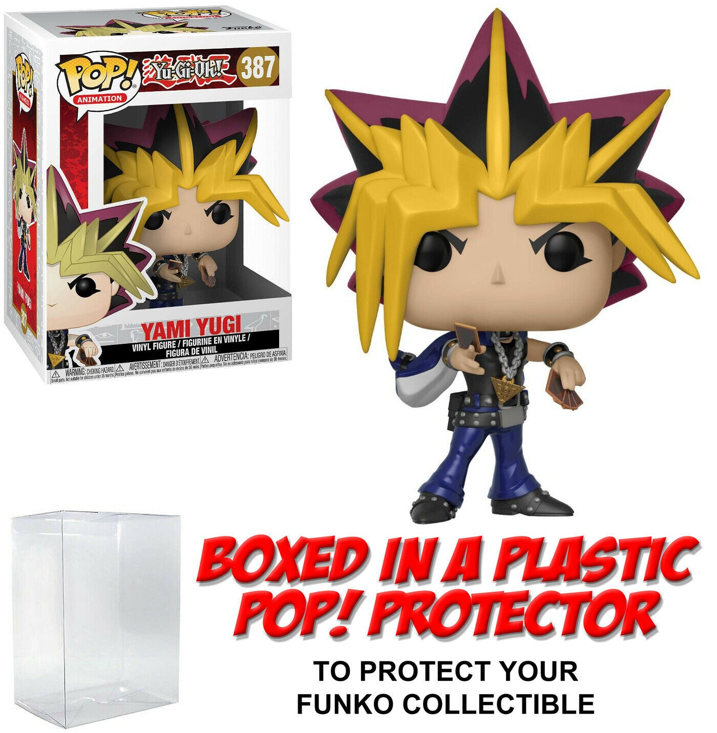 Funko POP! Animation ~ YAMI YUGI (#387) with Protector Case ~ Yu-Gi-Oh!