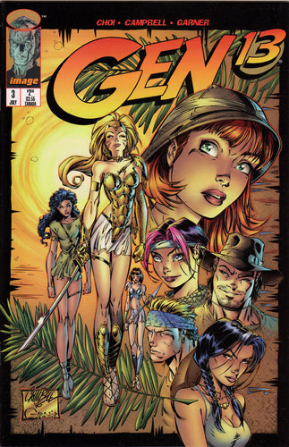 GEN 13 #3 (VOLUME 2) COMIC BOOK ~ Image Comics ~ J. Scott Cambpell Art