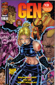 GEN 13 #7 (VOLUME 2) COMIC BOOK ~ Image Comics ~ Jim Lee Art