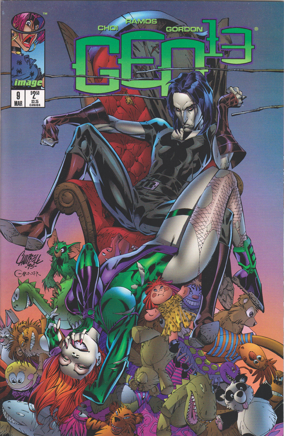 GEN 13 #9 (VOLUME 2) COMIC BOOK ~ Image Comics ~ Humberto Ramos Art