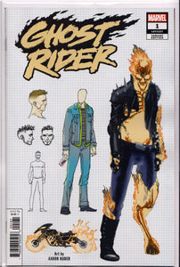 GHOST RIDER #1 (KUDER VARIANT)(2019) COMIC BOOK ~ Marvel Comics
