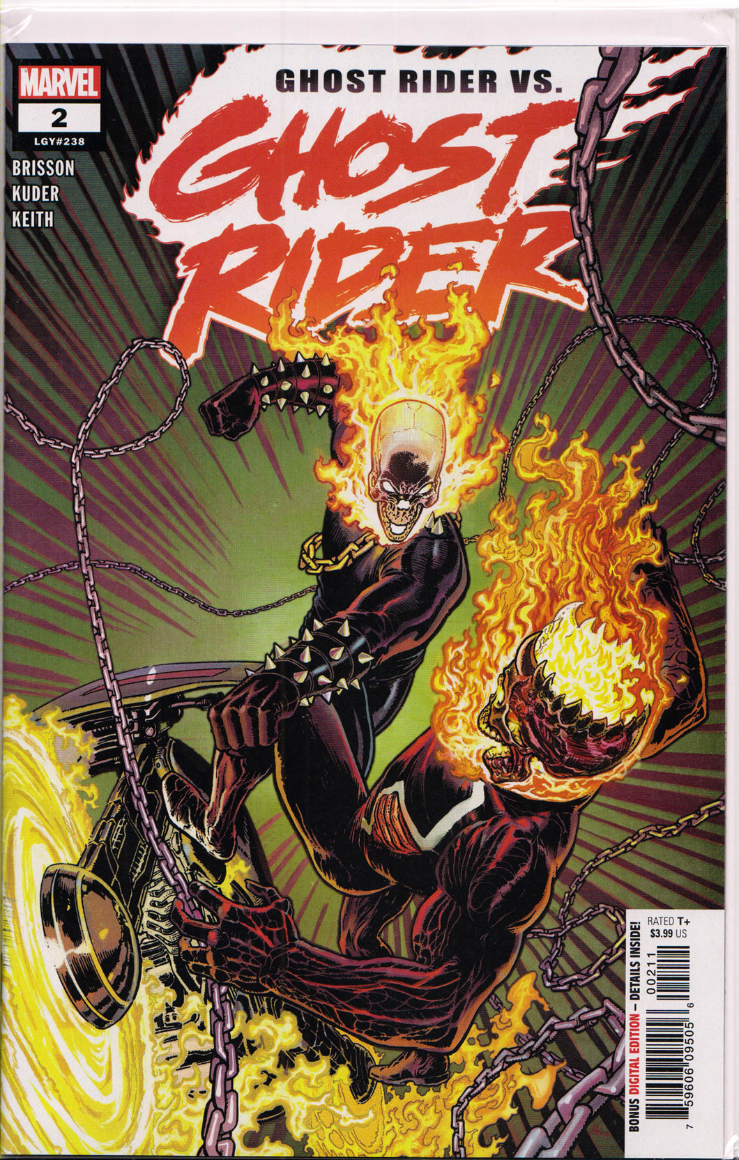 GHOST RIDER #2 (1ST PRINT)(2019) COMIC BOOK ~ Marvel Comics