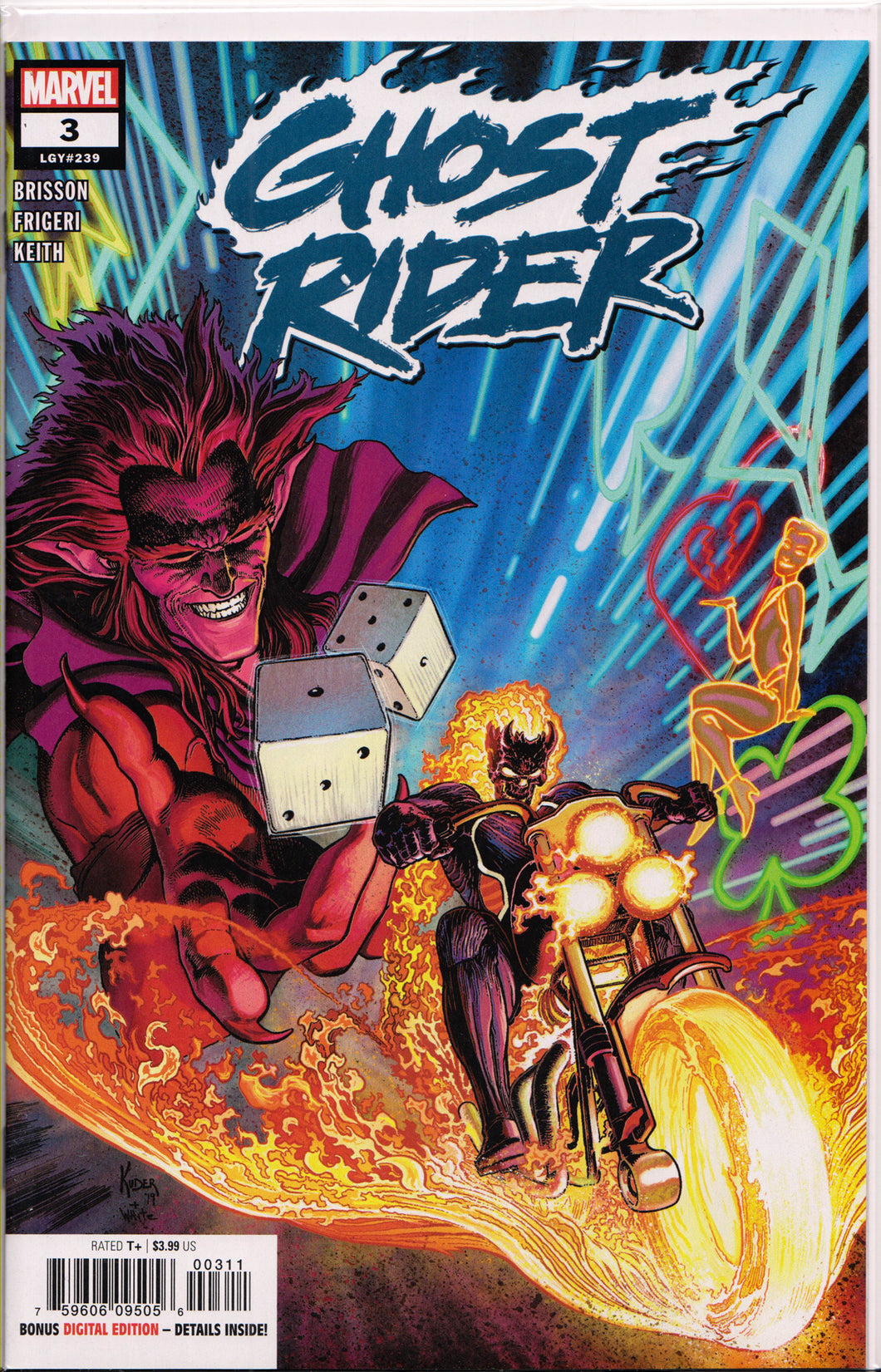 GHOST RIDER #3 (1ST PRINT)(2019) COMIC BOOK ~ Marvel Comics