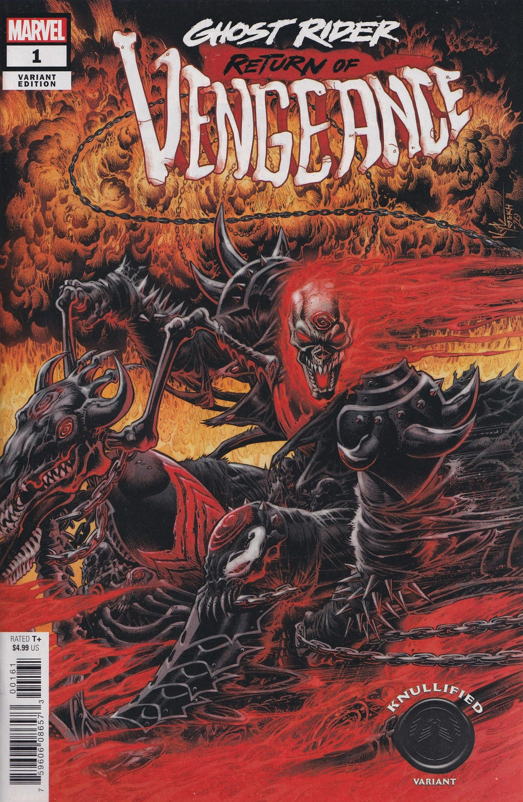 GHOST RIDER: RETURN OF VENGEANCE #1 (KYLE HOTZ VARIANT) COMIC ~ Marvel Comics