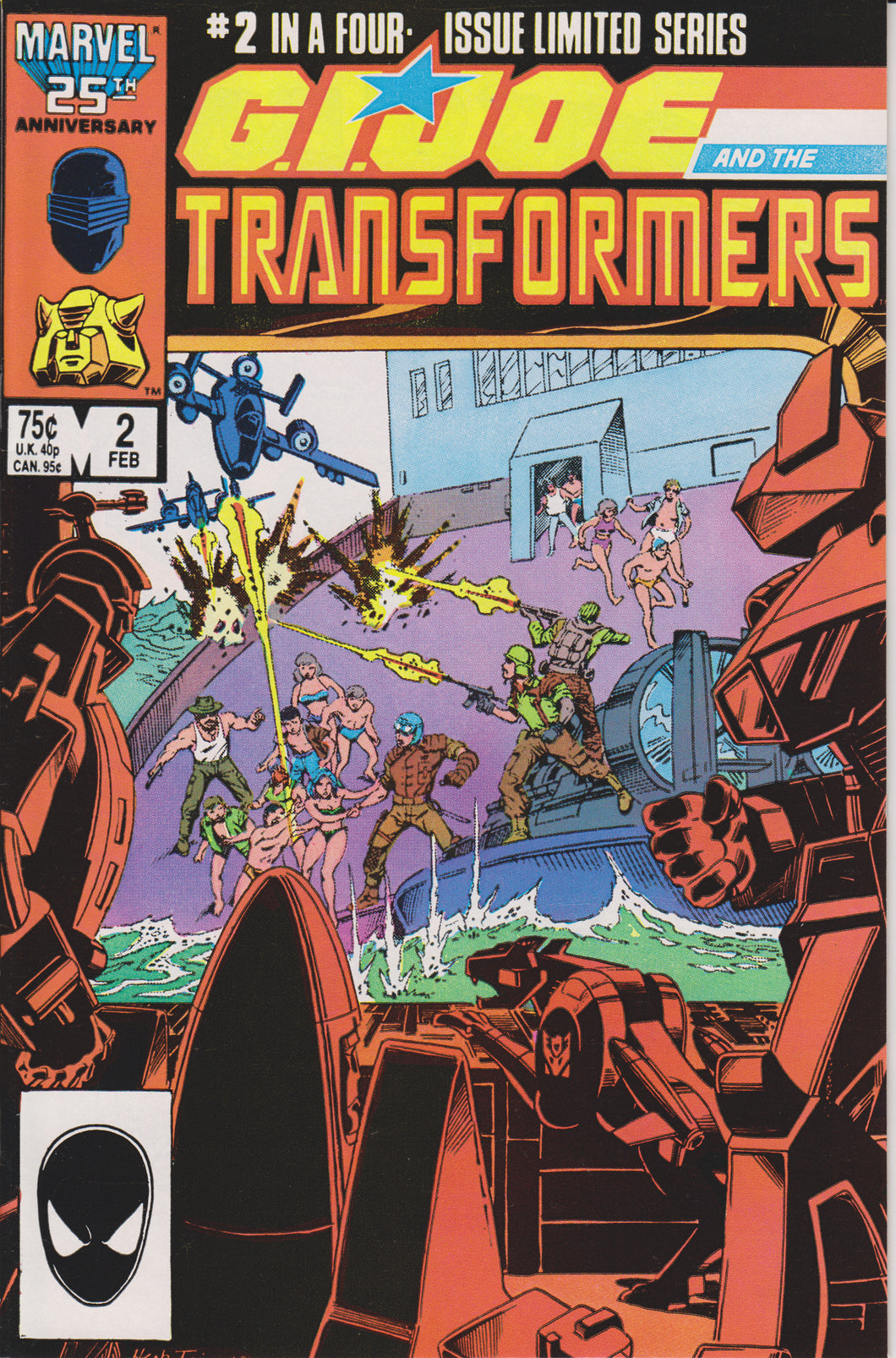 GI JOE/TRANSFORMERS #2 COMIC BOOK ~ Marvel Comics