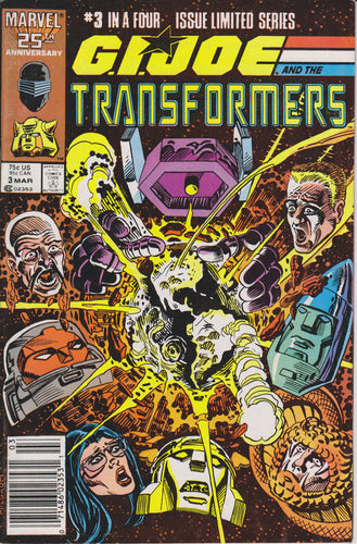 GI JOE/TRANSFORMERS #3 COMIC BOOK ~ Marvel Comics