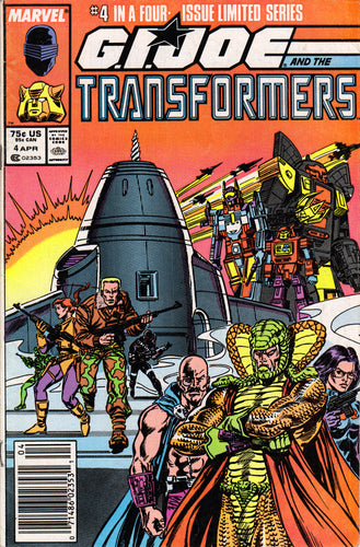 GI JOE/TRANSFORMERS #4 COMIC BOOK ~ Marvel Comics