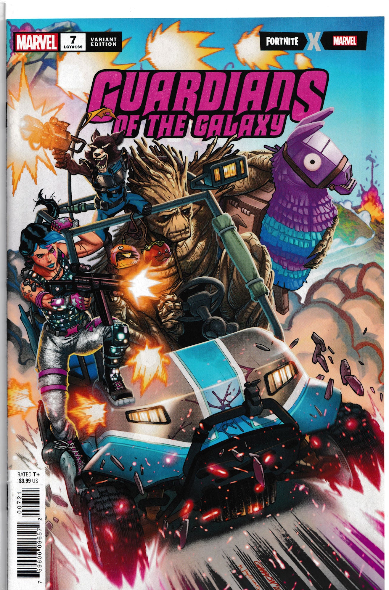 GUARDIANS OF THE GALAXY #7 (FORTNITE VARIANT) COMIC BOOK ~ Marvel Comics