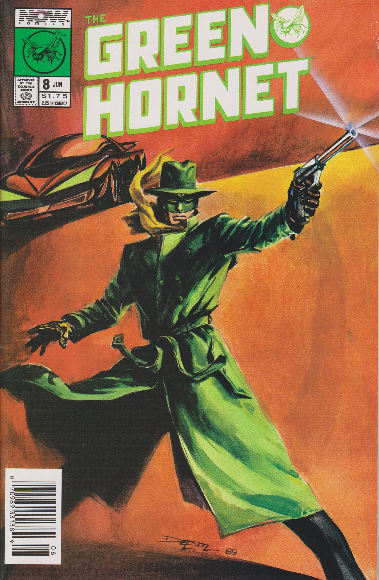 GREEN HORNET #8 COMIC BOOK ~ Now Comics