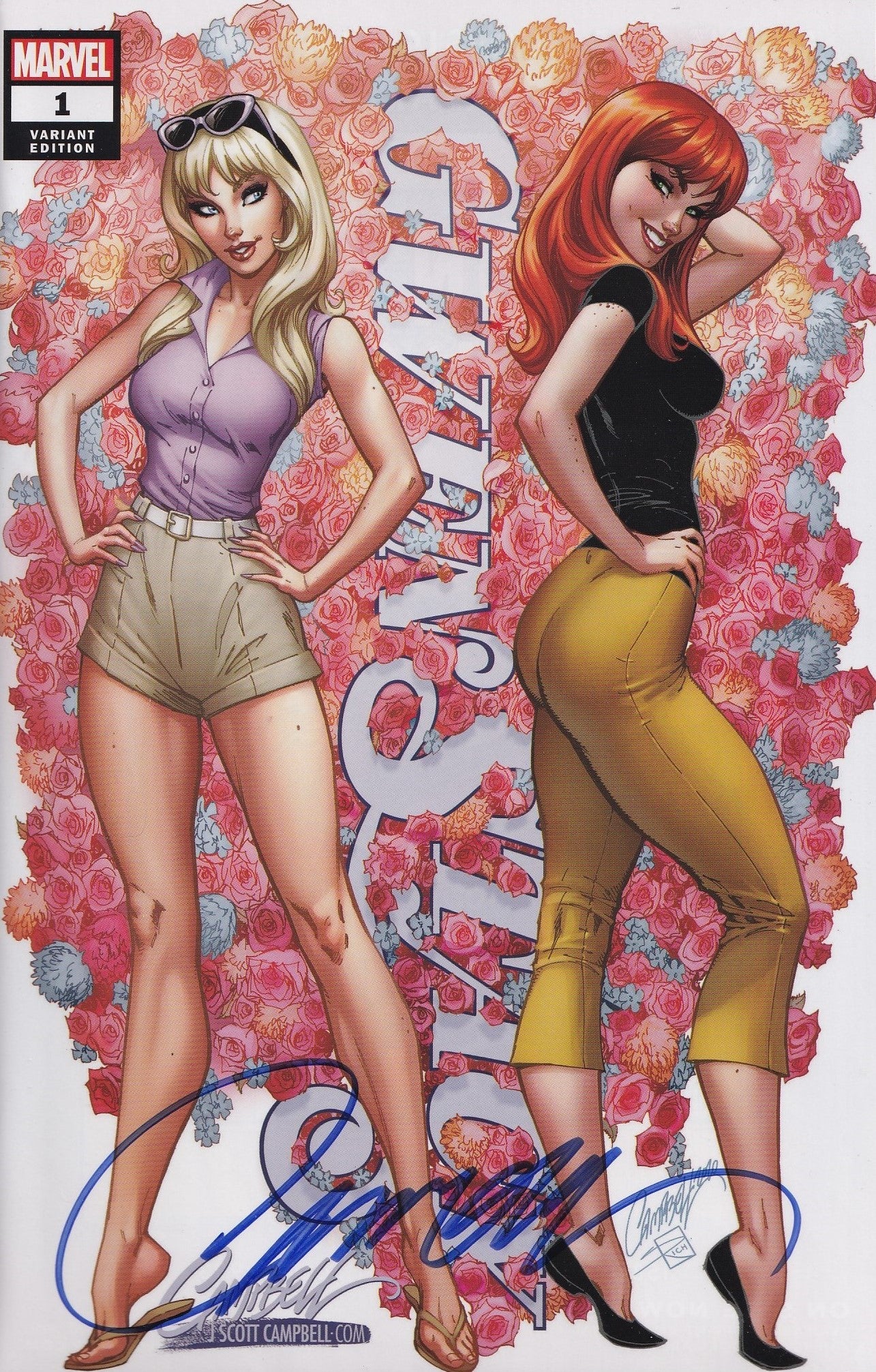 GWEN STACY #1B (SIGNED BY J. SCOTT CAMPPBELL EXCLUSIVE VARIANT) ~ Marvel Comics