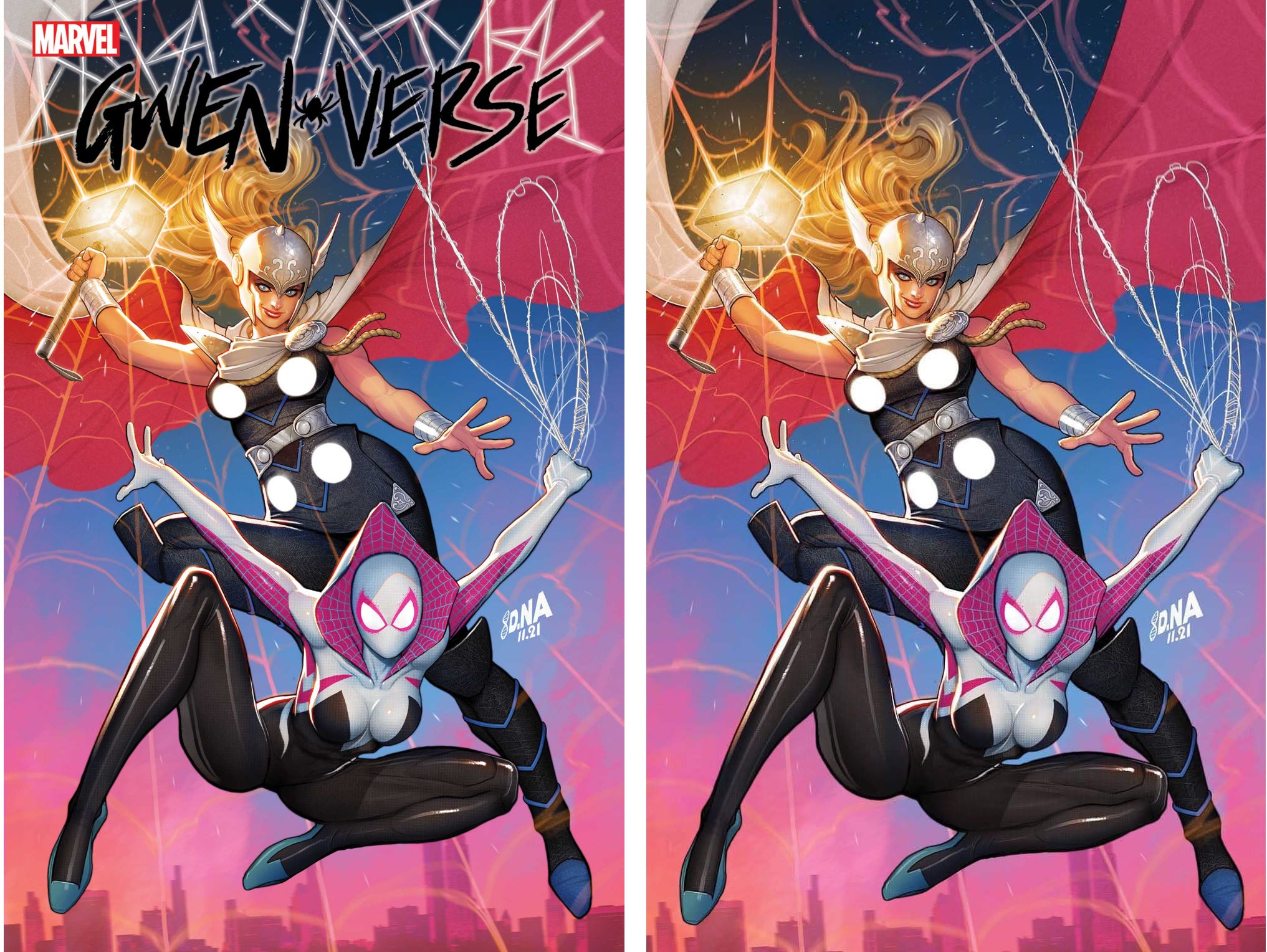 SPIDER-GWEN: GWENVERSE #2 (DAVID NAKAYAMA TRADE/VIRGIN VARIANT SET)(2022)