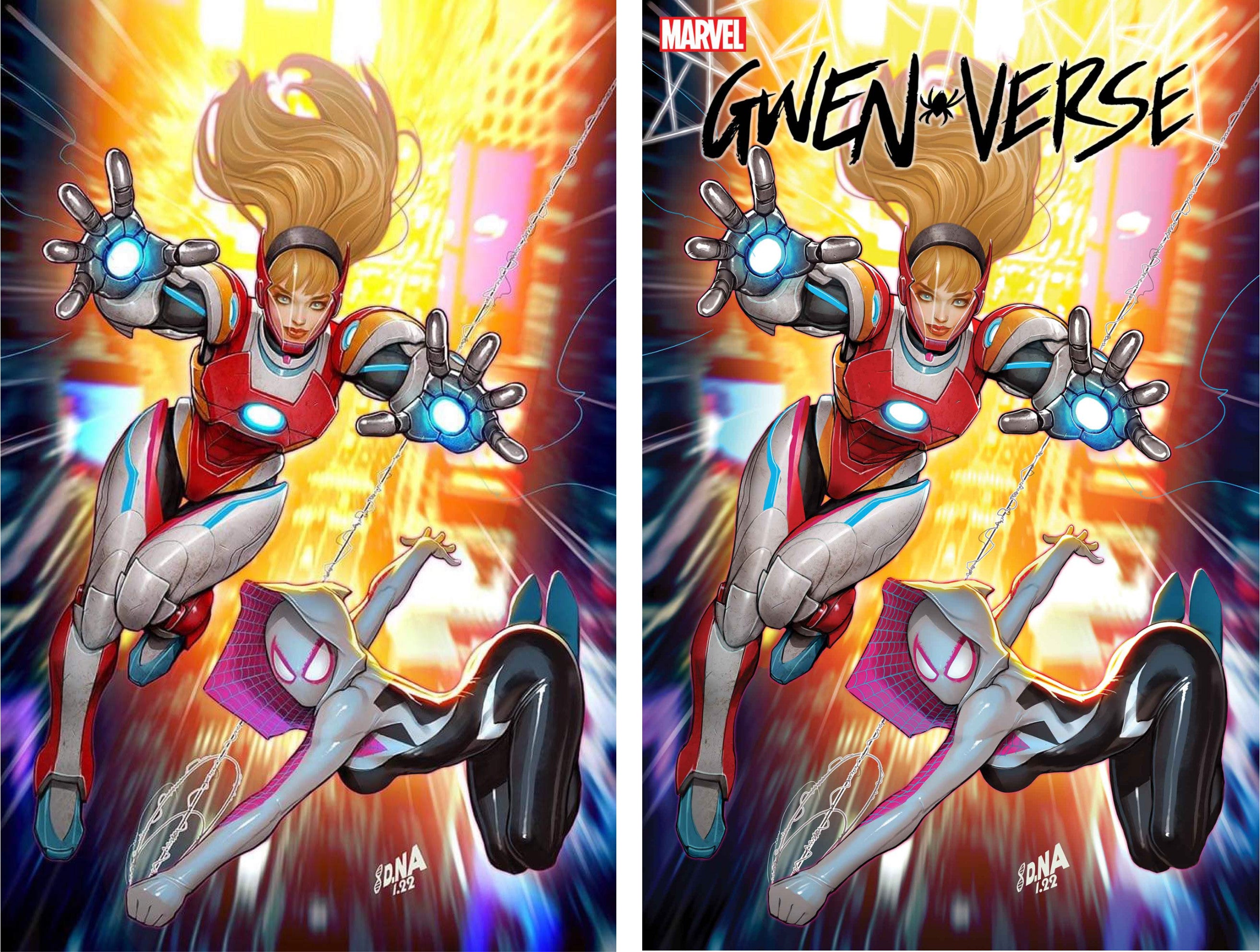 SPIDER-GWEN: GWENVERSE #4 (DAVID NAKAYAMA TRADE/VIRGIN VARIANT SET)(2022)