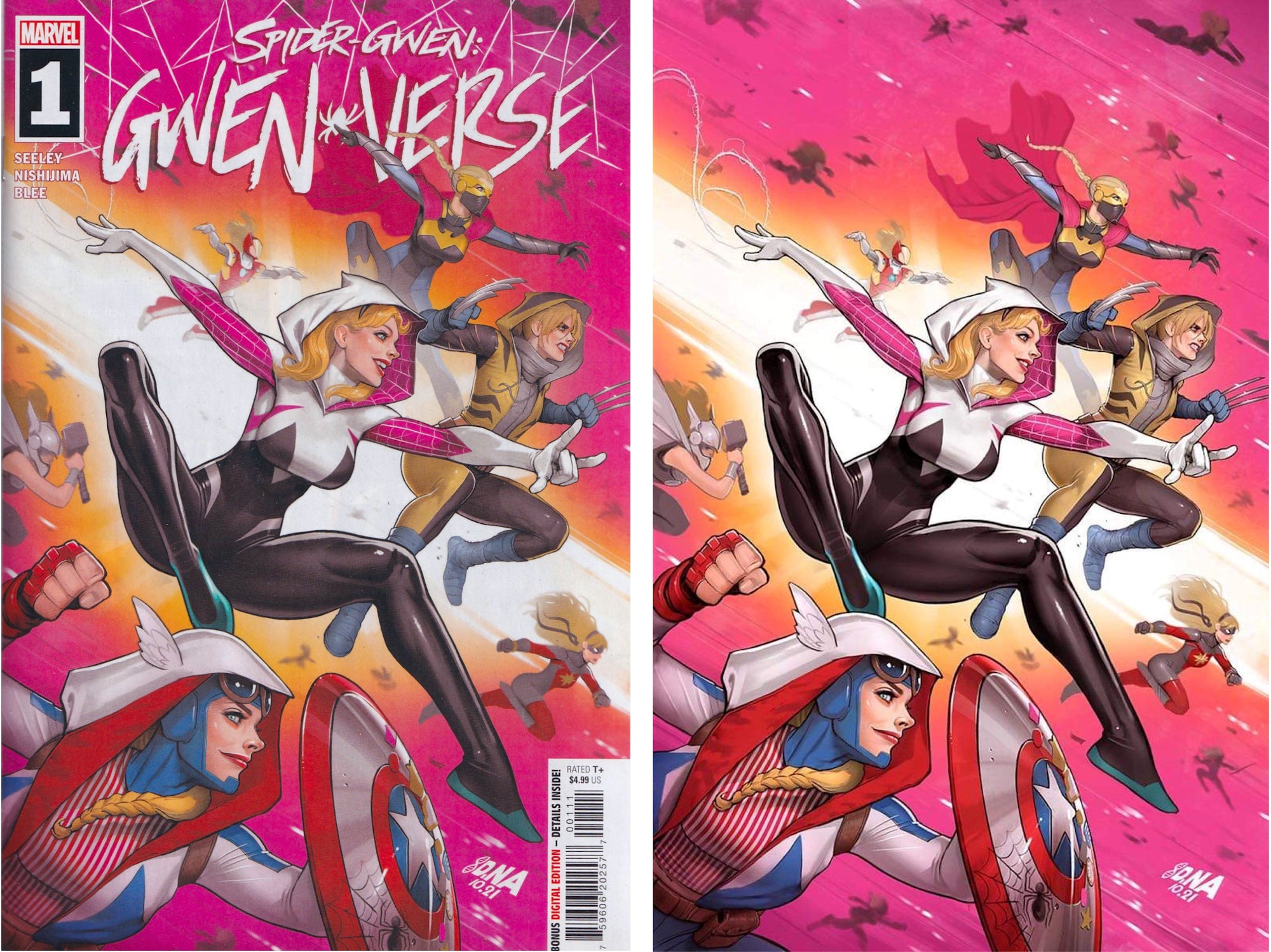 SPIDER-GWEN: GWENVERSE #1 (DAVID NAKAYAMA TRADE/VIRGIN VARIANT SET)(2022)