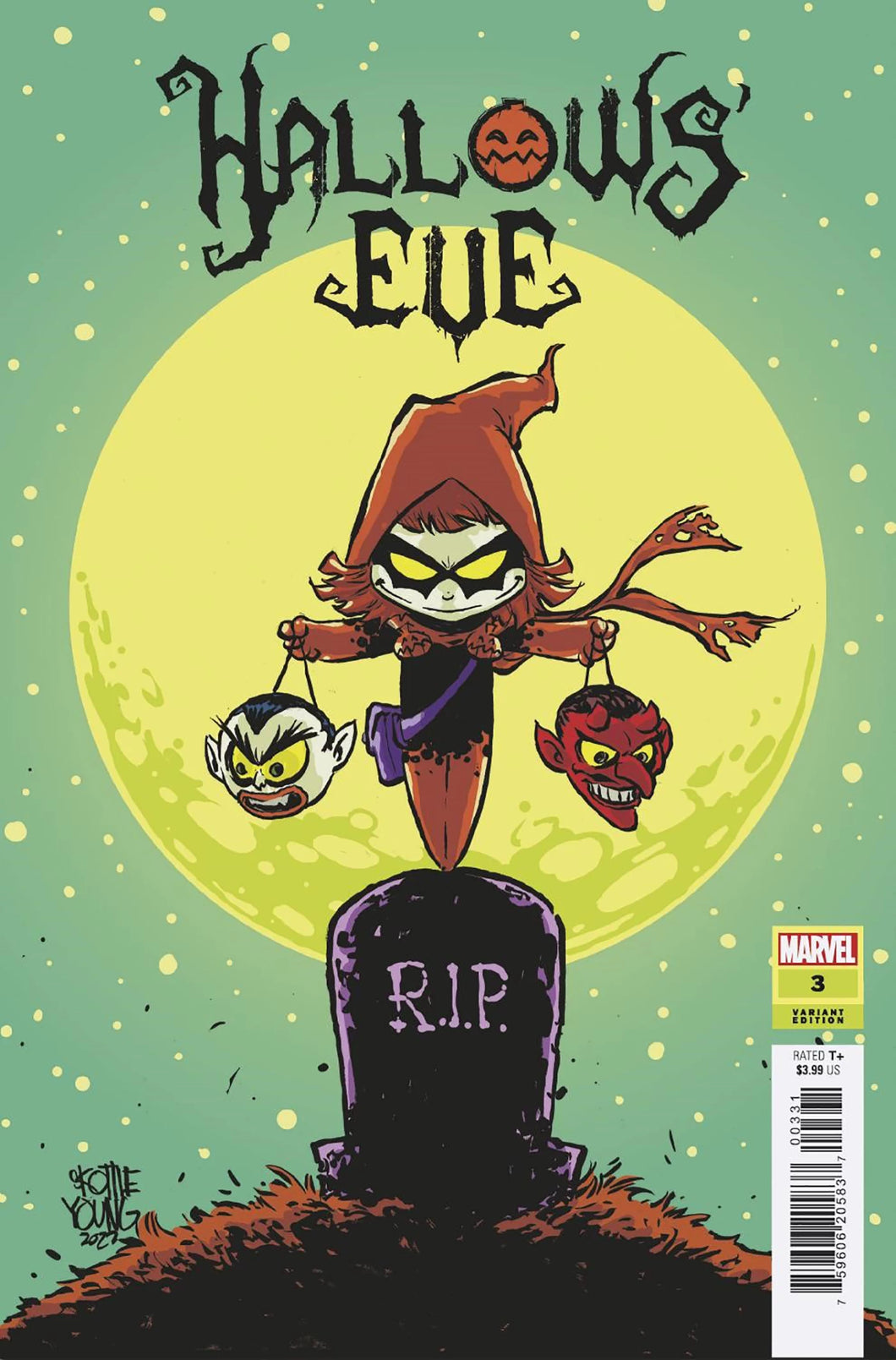 HALLOW'S EVE #3 (SKOTTIE YOUNG VARIANT)(2023) COMIC BOOK ~ Marvel