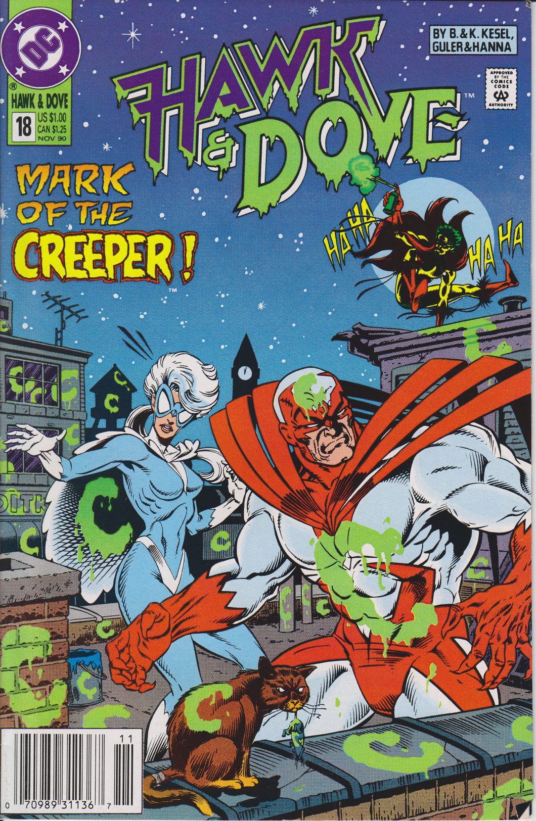 HAWK & DOVE #18 COMIC BOOK ~ DC Comics
